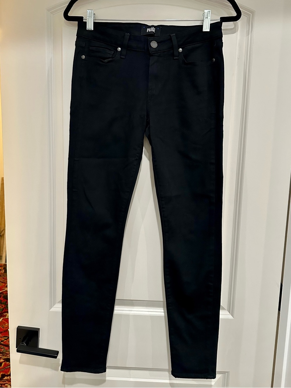 PAIGE Black Slim Denim Jeans